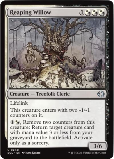 Reaping Willow (Lorwyn Eclipsed) Medium Play