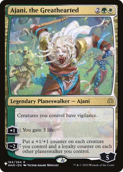 Ajani, the Greathearted (The List) Near Mint