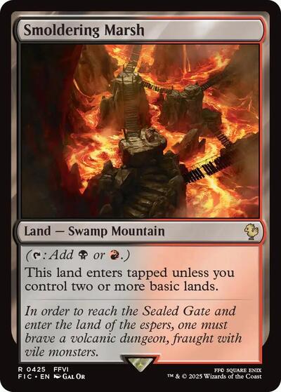 Smoldering Marsh (Surge Foil) (Commander: FINAL FANTASY) Near Mint Foil