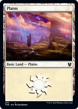 Plains (279) (Theros Beyond Death) Medium Play Foil