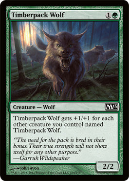 Timberpack Wolf (Magic 2013 Core Set) Light Play Foil