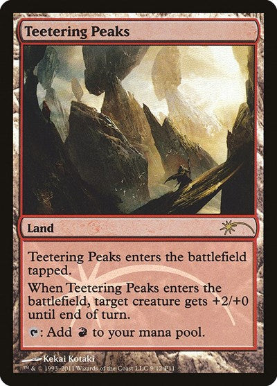 Teetering Peaks (Promos: FNM) Medium Play Foil