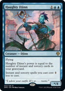 Haughty Djinn (Dominaria United) Medium Play Foil