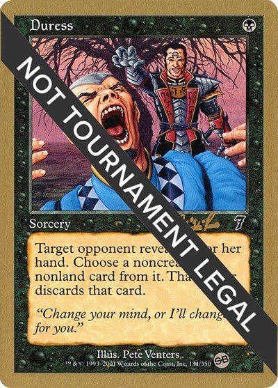 Duress - 2002 Carlos Romao (7ED) (SB) (World Championship Decks) Near Mint