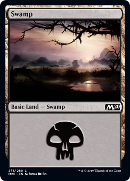 Swamp (271) (Magic 2020 Core Set) Light Play Foil
