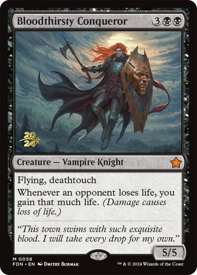 Bloodthirsty Conqueror (Promos: Prerelease Cards) Light Play Foil