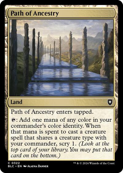 Path of Ancestry (Commander: Bloomburrow) Light Play