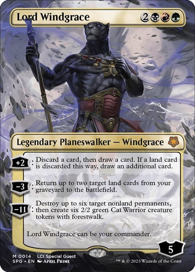 Lord Windgrace (Borderless) (Special Guests) Near Mint Foil