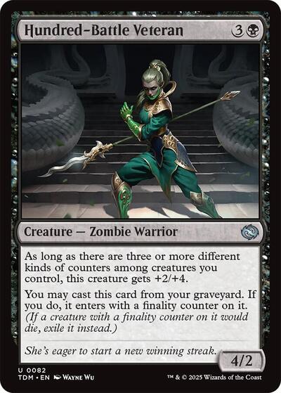 Hundred-Battle Veteran (Tarkir: Dragonstorm) Near Mint Foil