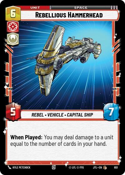 Rebellious Hammerhead (Foil) (Jump to Lightspeed) Near Mint Foil