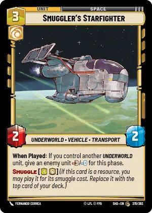 Smuggler's Starfighter (Shadows of the Galaxy) Near Mint Foil