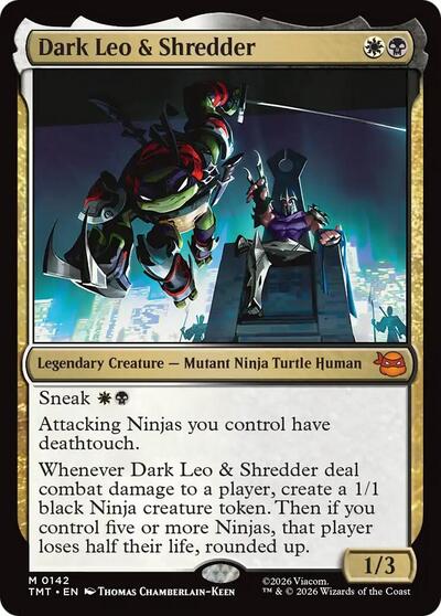 Dark Leo & Shredder (Teenage Mutant Ninja Turtles) Near Mint Foil