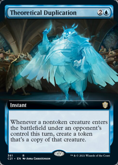 Theoretical Duplication (Extended Art) (Commander 2021 Strixhaven) Near Mint