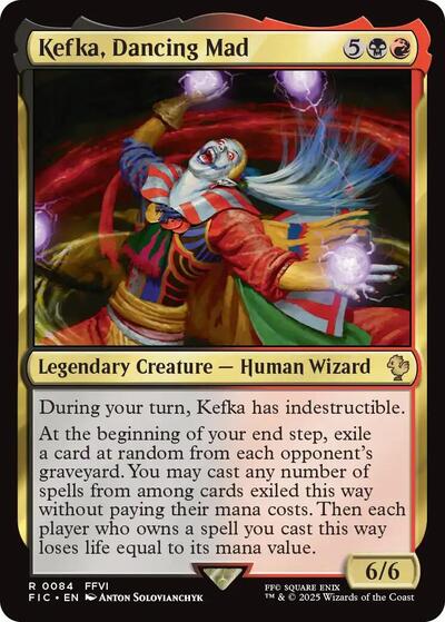 Kefka, Dancing Mad (Surge Foil) (Commander: FINAL FANTASY) Light Play Foil