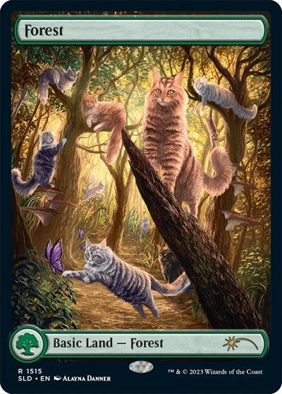 Forest (1515) (Secret Lair) Light Play Foil