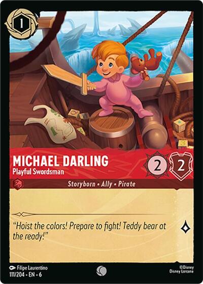 Michael Darling - Playful Swordsman (Azurite Sea) Near Mint Cold Foil