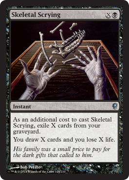 Skeletal Scrying (Conspiracy) Light Play Foil