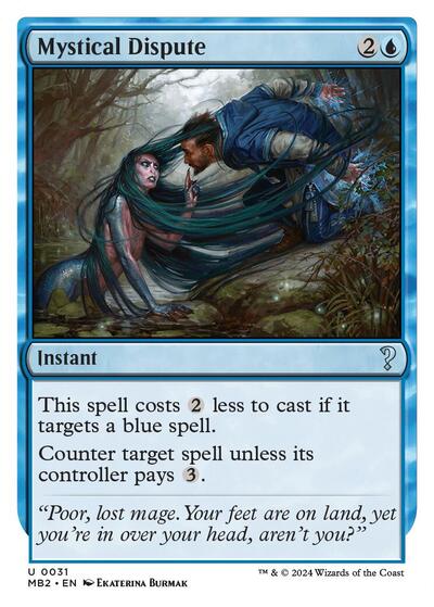 Mystical Dispute (White Border) (Mystery Booster 2) Light Play