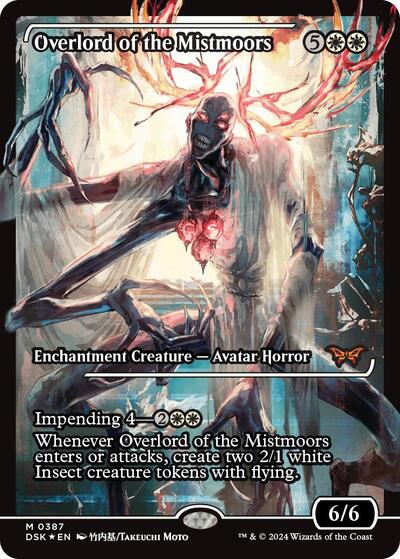 Overlord of the Mistmoors (Showcase) (Duskmourn: House of Horror) Light Play Foil Japanese