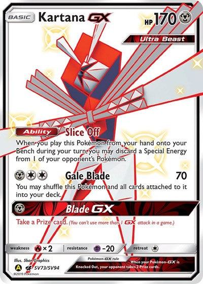 Kartana GX (Hidden Fates: Shiny Vault) Near Mint Holofoil