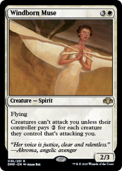 Windborn Muse (Dominaria Remastered) Near Mint Foil