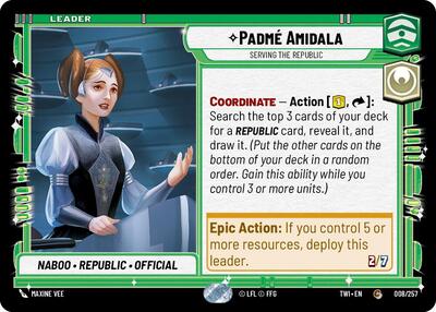 Padmé Amidala Serving the Republic (Twilight of the Republic) Near Mint