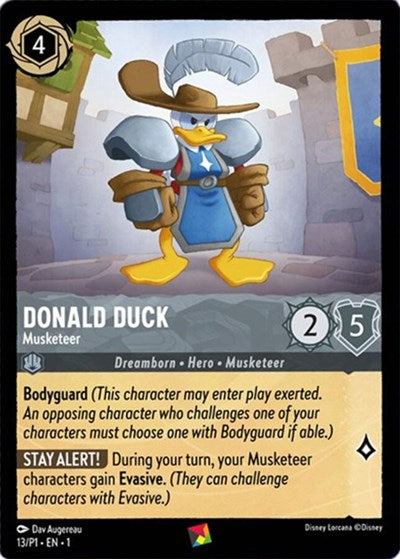 Donald Duck - Musketeer (Disney Lorcana Promo Cards) Near Mint