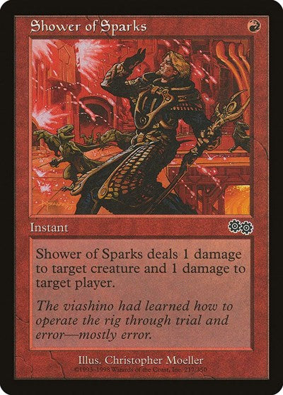 Shower of Sparks (Urza's Saga) Light Play