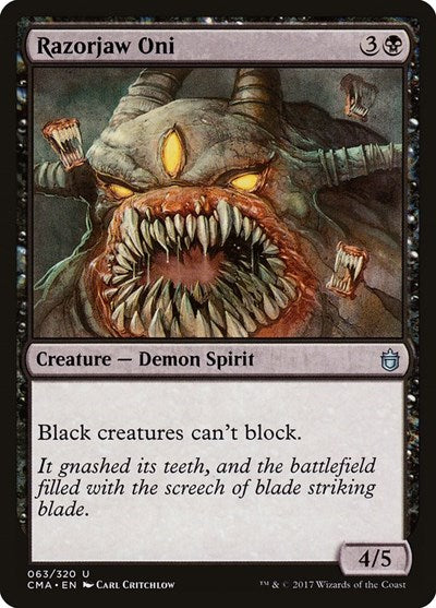 Razorjaw Oni (Commander Anthology) Medium Play