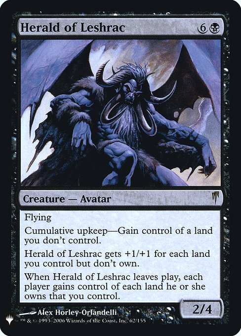 Herald of Leshrac (Mystery Booster Retail Edition Foils) Light Play Foil