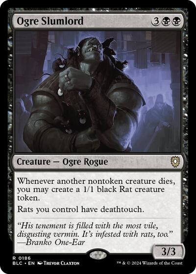 Ogre Slumlord (Commander: Bloomburrow) Light Play