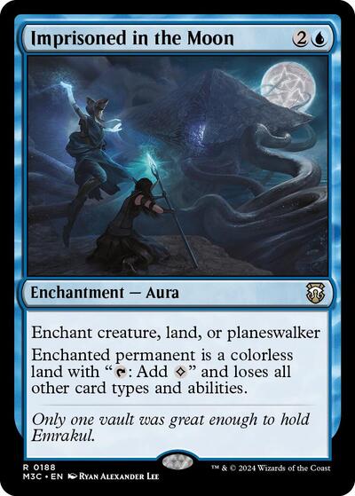 Imprisoned in the Moon (Ripple Foil) (Commander: Modern Horizons 3) Near Mint Foil