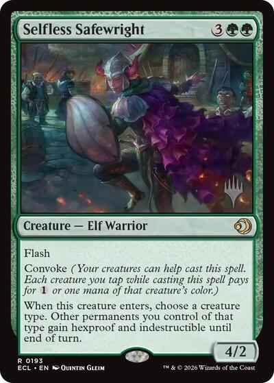 Selfless Safewright (Promo Pack: Lorwyn Eclipsed) Light Play Foil