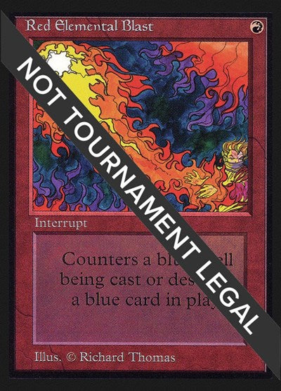 Red Elemental Blast (CE) (Collector's Edition) Medium Play