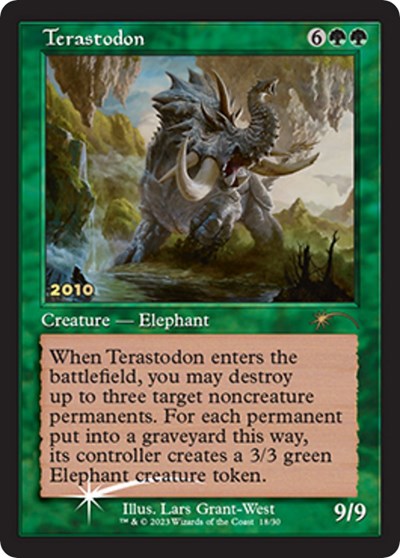 Terastodon (Promos: 30th Anniversary Promos) Light Play Foil