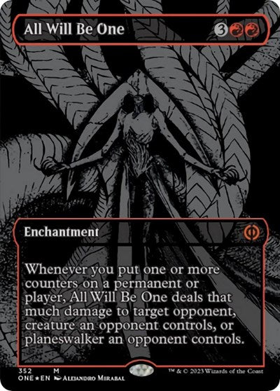 All Will Be One (Oil Slick Raised Foil) (Phyrexia: All Will Be One) Light Play Foil