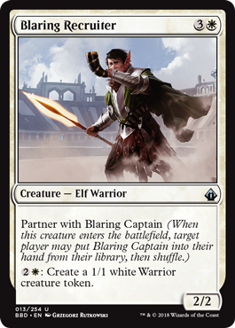 Blaring Recruiter (Battlebond) Light Play