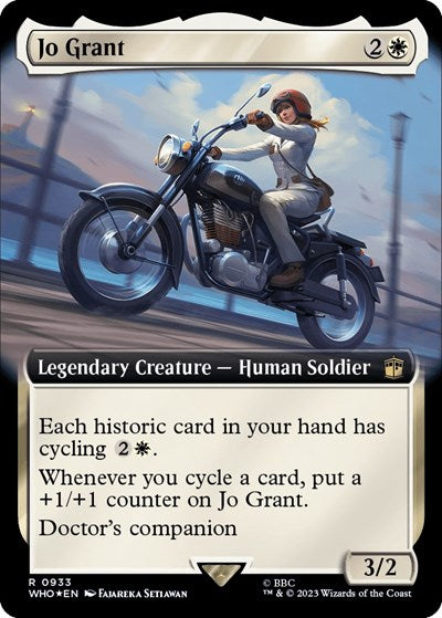 Jo Grant (Extended Art) (Surge Foil) (Universes Beyond: Doctor Who) Light Play Foil