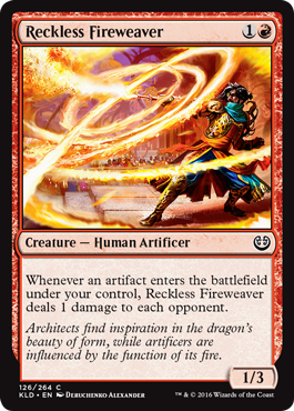 Reckless Fireweaver (Kaladesh) Light Play