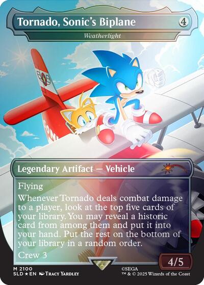 Tornado, Sonic's Biplane - Weatherlight (Rainbow Foil) (Secret Lair) Near Mint Foil
