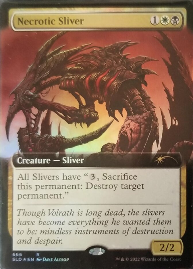 Necrotic Sliver (Extended Art) (Secret Lair) Near Mint Foil