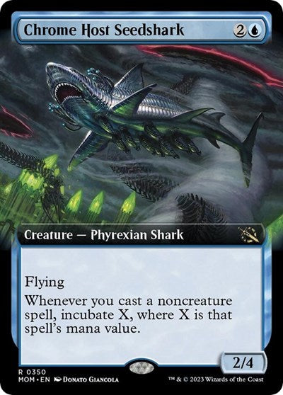Chrome Host Seedshark (Extended Art) (March of the Machine) Near Mint Foil