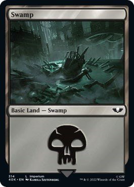 Swamp (314) (Universes Beyond: Warhammer 40K) Near Mint