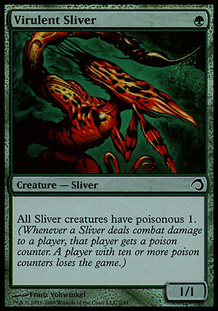 Virulent Sliver (Premium Deck Series: Slivers) Medium Play Foil