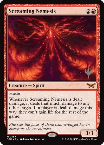 Screaming Nemesis (Promo Pack: Duskmourn: House of Horror) Light Play
