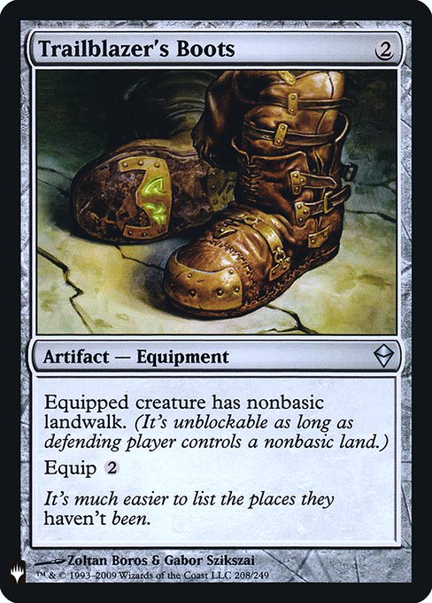 Trailblazer's Boots (Mystery Booster Retail Edition Foils) Near Mint Foil