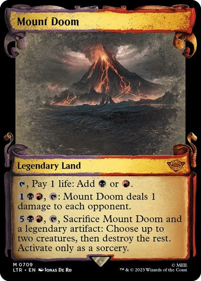 Mount Doom (Showcase Scrolls) (Universes Beyond: The Lord of the Rings: Tales of Middle-earth) Near Mint Foil