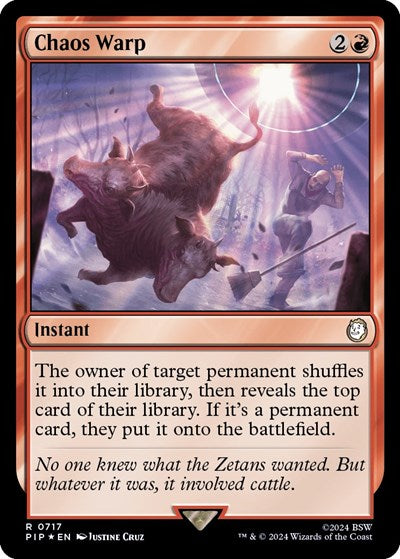 Chaos Warp (Surge Foil) (Universes Beyond: Fallout) Near Mint Foil