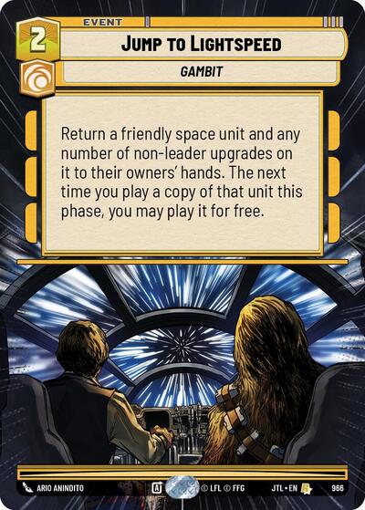 Jump to Lightspeed (Hyperspace Foil) (Jump to Lightspeed) Near Mint Foil