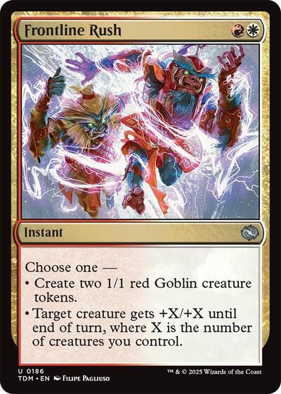 Frontline Rush (Tarkir: Dragonstorm) Near Mint Foil